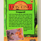 The Lion King 1994 Trading Card #19 Trapped ENG L011724