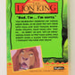 The Lion King 1994 Trading Card #21 Dad I'm Sorry ENG L011726