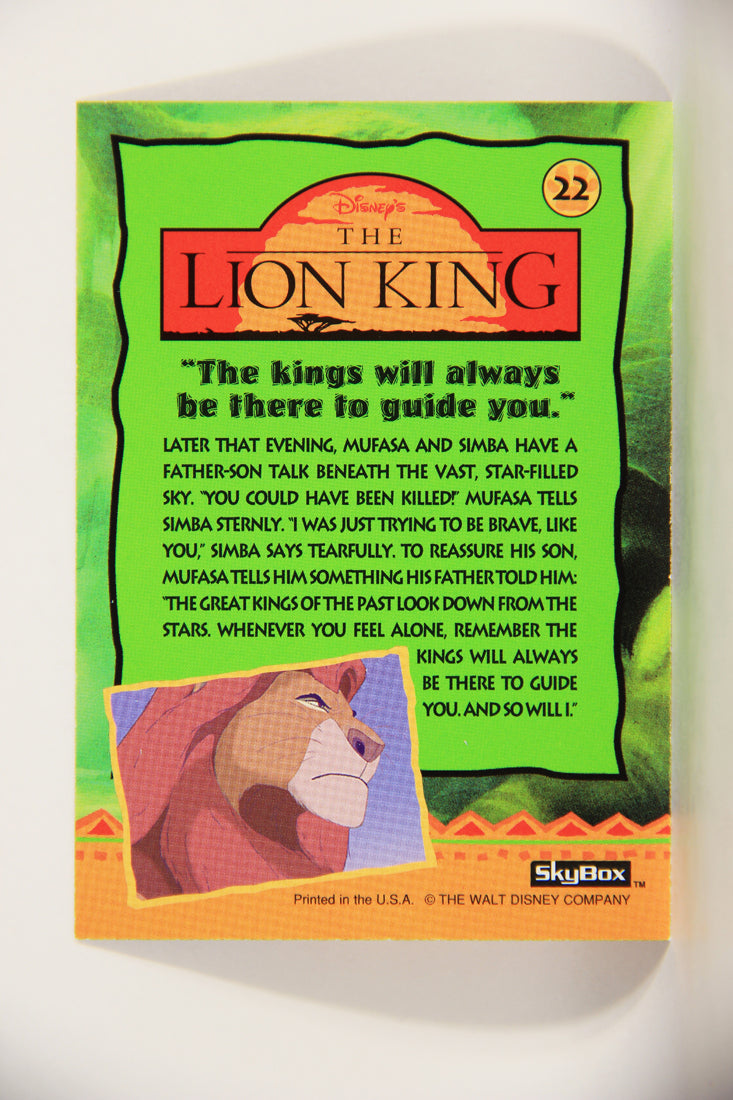 The Lion King 1994 Trading Card #22 The Kings Will Always Be There To Guide You ENG L011727