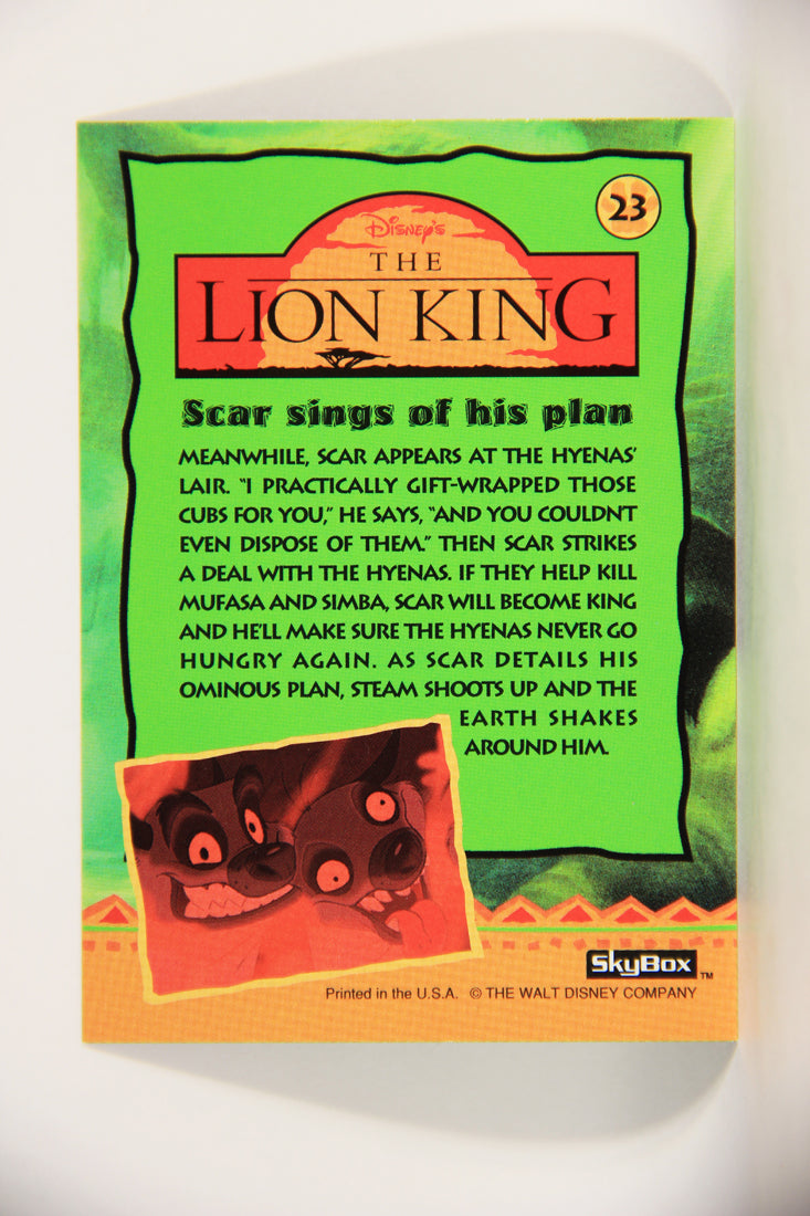 The Lion King 1994 Trading Card #23 Scar Sings Of His Plan ENG L011728