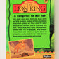 The Lion King 1994 Trading Card #24 A Surprise To Die For ENG L011729