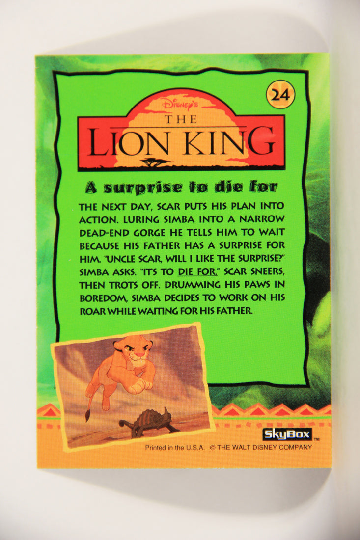 The Lion King 1994 Trading Card #24 A Surprise To Die For ENG L011729