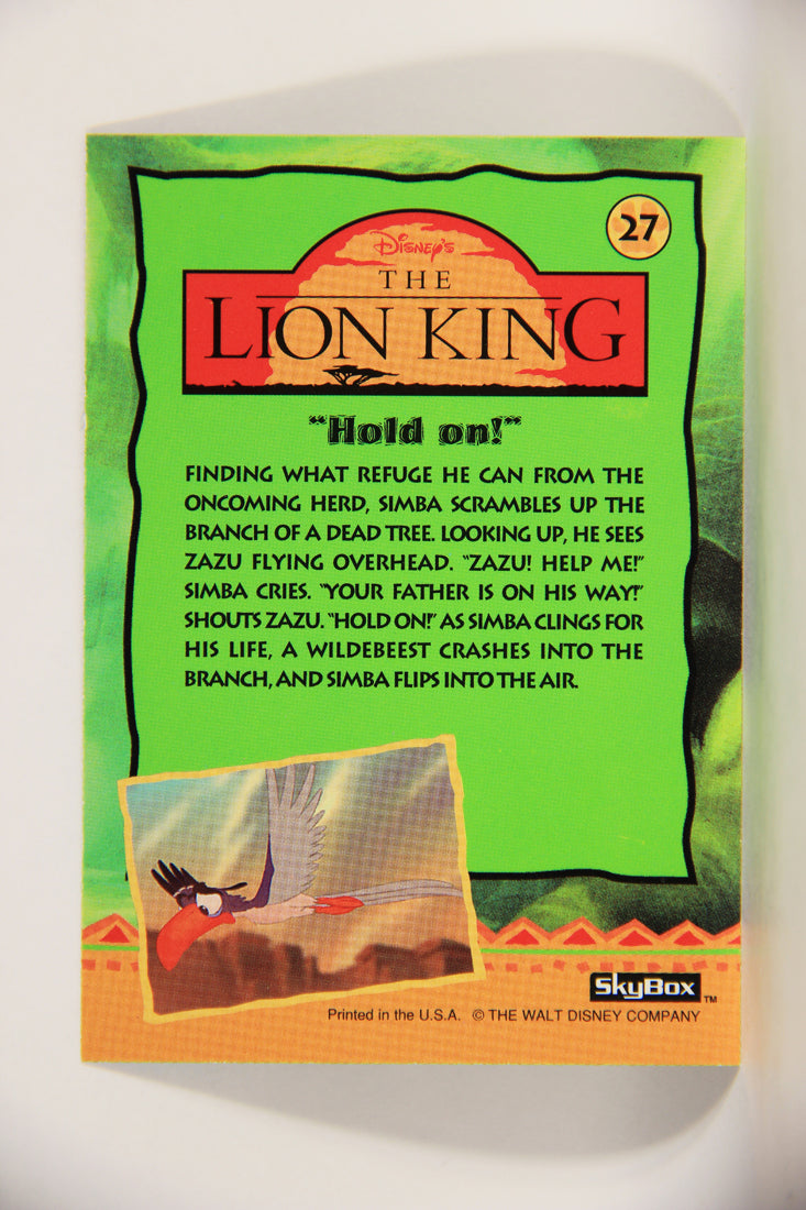 The Lion King 1994 Trading Card #27 Hold On ENG L011732