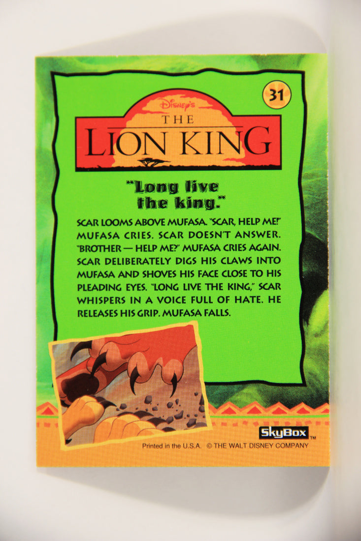 The Lion King 1994 Trading Card #31 Long Live The King ENG L011736