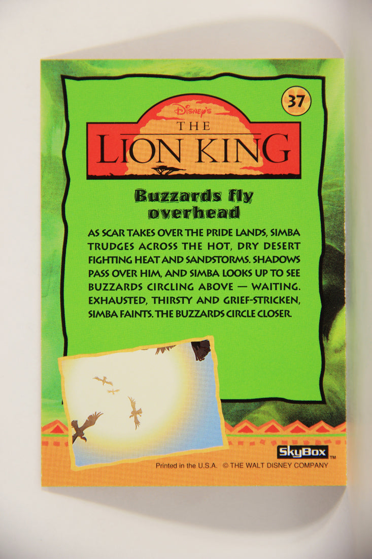 The Lion King 1994 Trading Card #37 Buzzards Fly Overhead ENG L011742