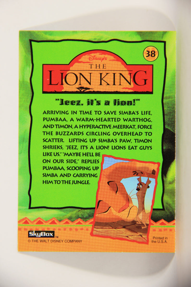 The Lion King 1994 Trading Card #38 Jeez It's A Lion ENG L011743