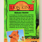 The Lion King 1994 Trading Card #39 Hakuna Matata ENG L011744