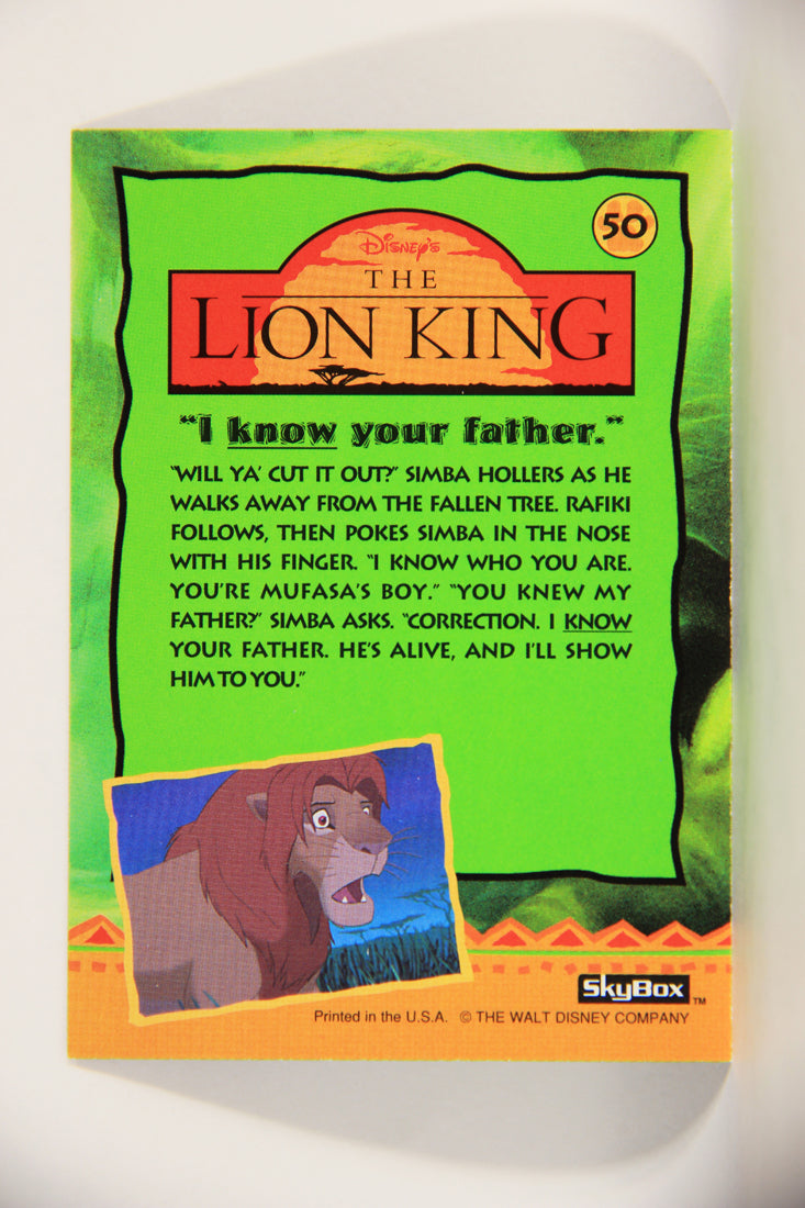 The Lion King 1994 Trading Card #50 I Know Your Father ENG L011755