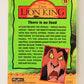 The Lion King 1994 Trading Card #55 There Is No Food ENG L011760