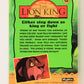 The Lion King 1994 Trading Card #58 Either Step Down As King Or Fight ENG L011763