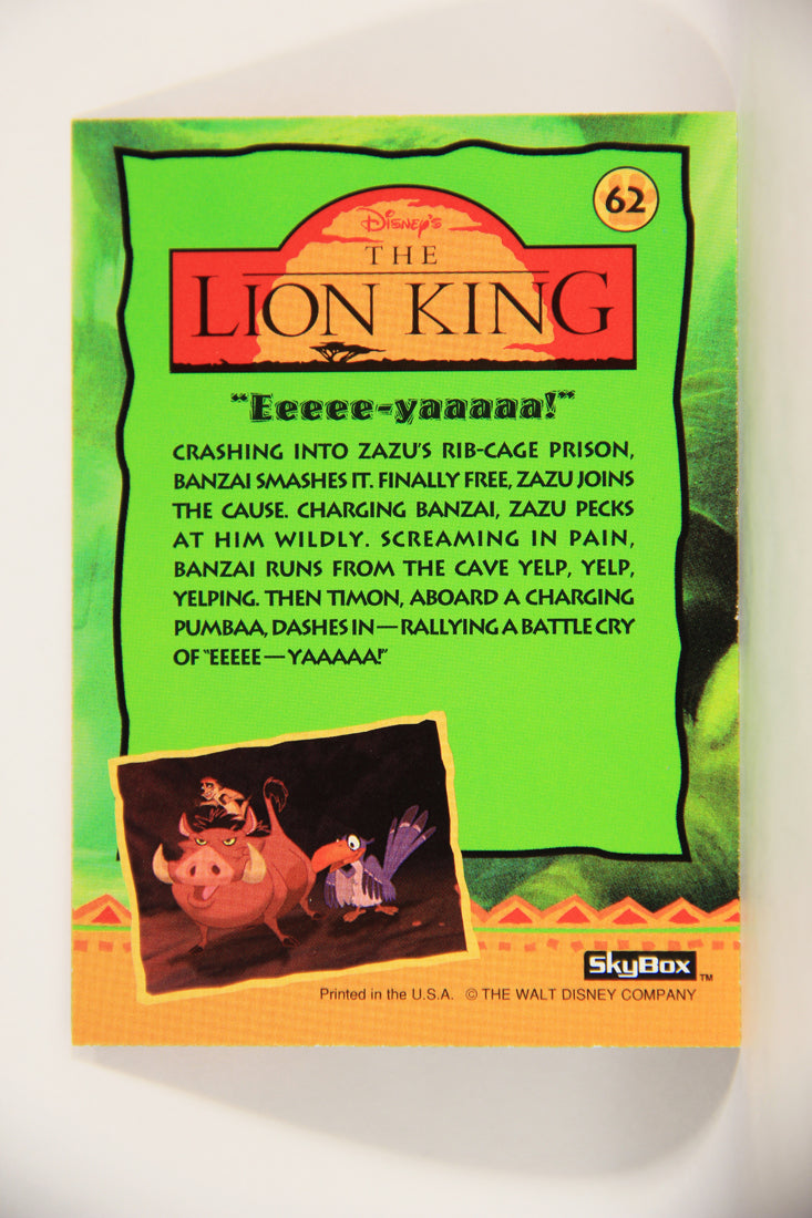 The Lion King 1994 Trading Card #62 Eeeee-yaaaaa ENG L011767