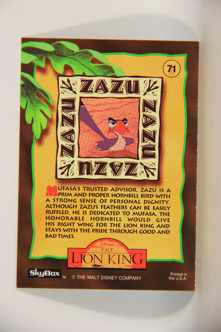 The Lion King 1994 Trading Card #71 Zazu ENG L011776