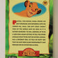 The Lion King 1994 Trading Card #77 Childhood ENG L011782