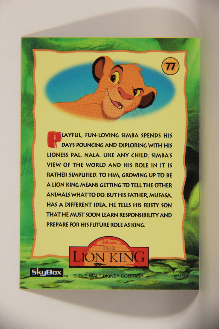 The Lion King 1994 Trading Card #77 Childhood ENG L011782