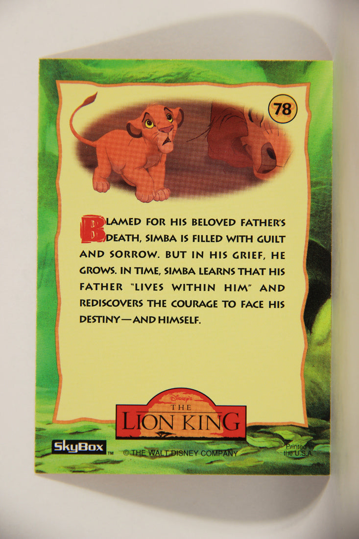 The Lion King 1994 Trading Card #78 Loss ENG L011783