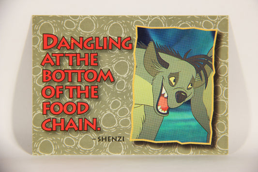 The Lion King 1994 Trading Card #84 Dangling At The Bottom Of The Food Chain ENG L011789