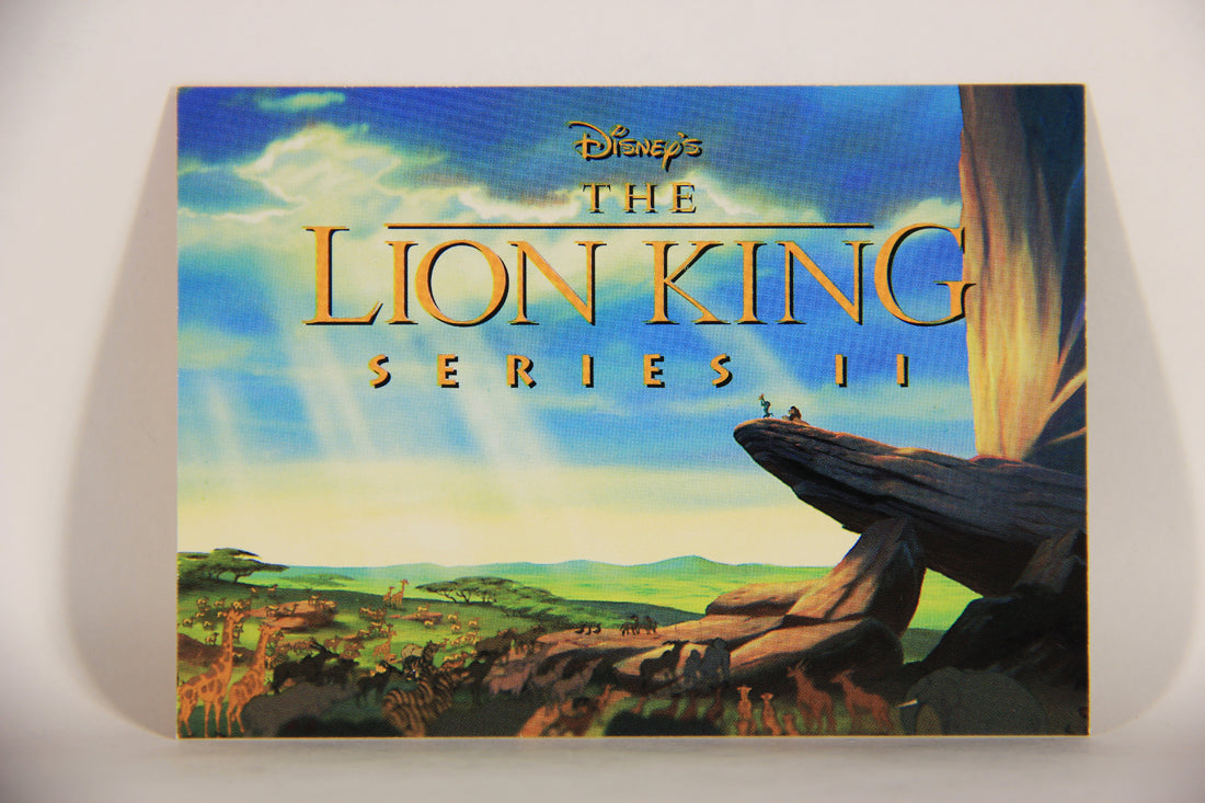 The Lion King 1994 Trading Card Unnumbered Title Card Series II ENG Artwork L011796