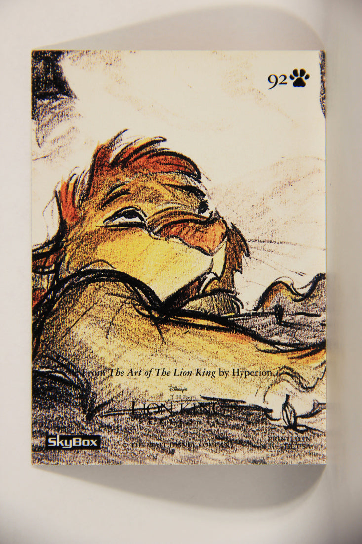 The Lion King 1994 Trading Card #92 Where Have I Seen This Before ENG Artwork L011798