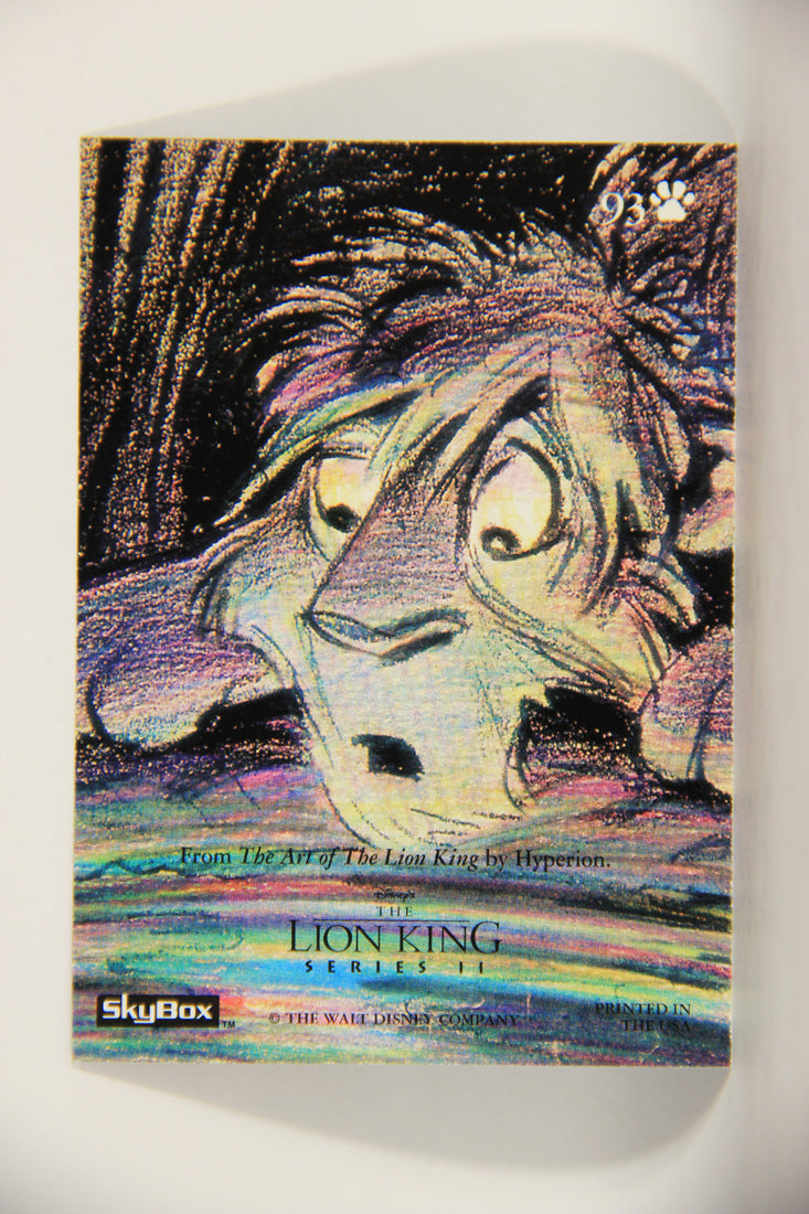 The Lion King 1994 Trading Card #93 Simba Remembers ENG Artwork L011799