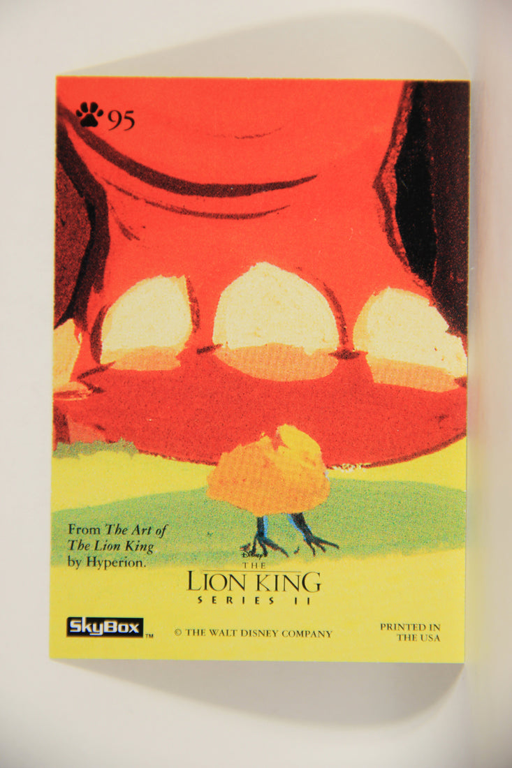 The Lion King 1994 Trading Card #95 Elephants On Parade ENG Artwork L011801