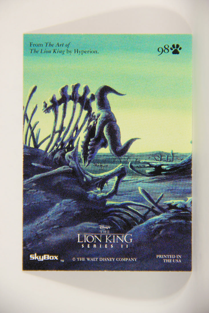 The Lion King 1994 Trading Card #98 Pride Lands And Elephant Graveyard ENG Artwork L011804