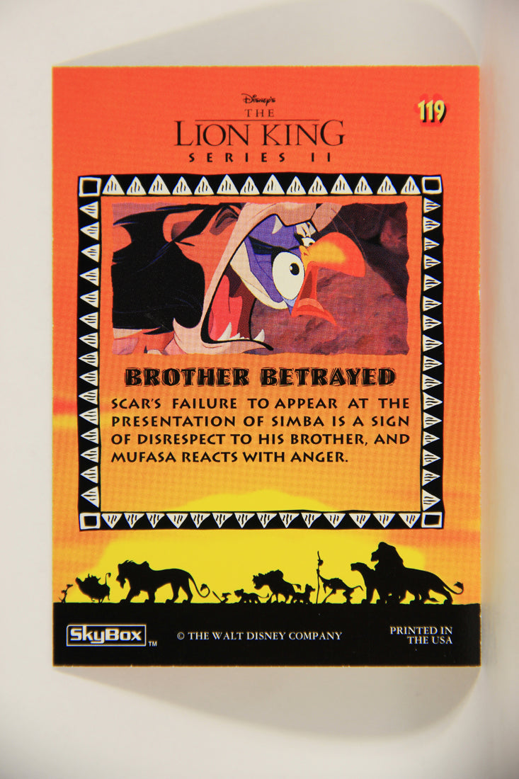 The Lion King 1994 Trading Card #119 Brother Betrayed ENG L011813