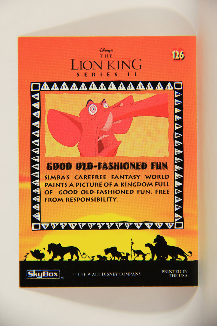 The Lion King 1994 Trading Card #126 Good Old-Fashioned Fun ENG L011820