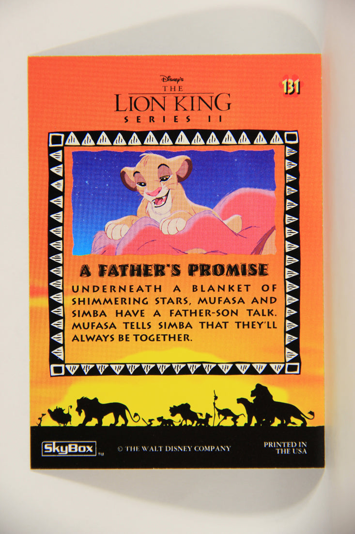 The Lion King 1994 Trading Card #131 A Father's Promise ENG L011825