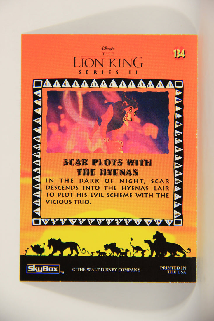 The Lion King 1994 Trading Card #134 Scar Plots With The Hyenas ENG L011828