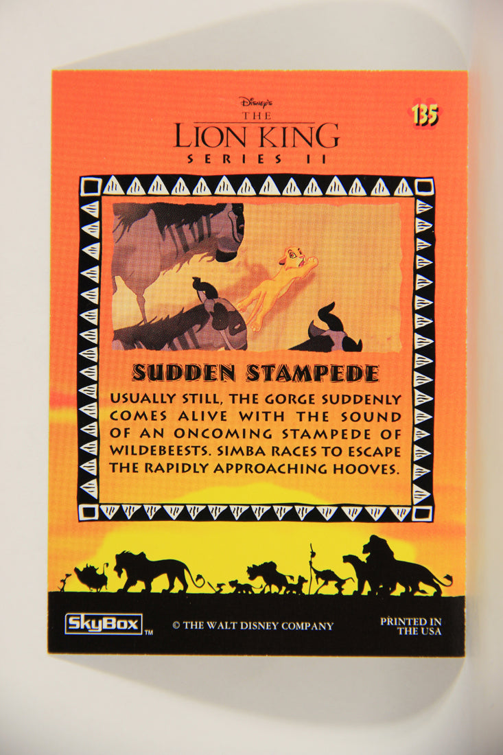 The Lion King 1994 Trading Card #135 Sudden Stampede ENG L011829