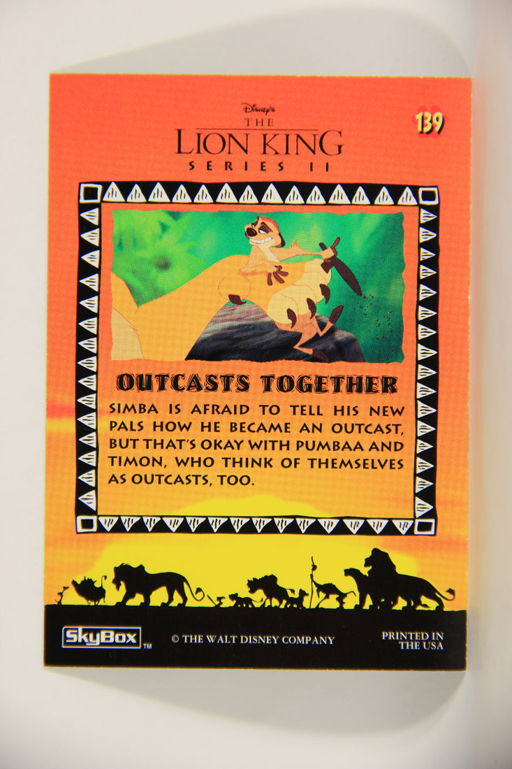 The Lion King 1994 Trading Card #139 Outcasts Together ENG L011833