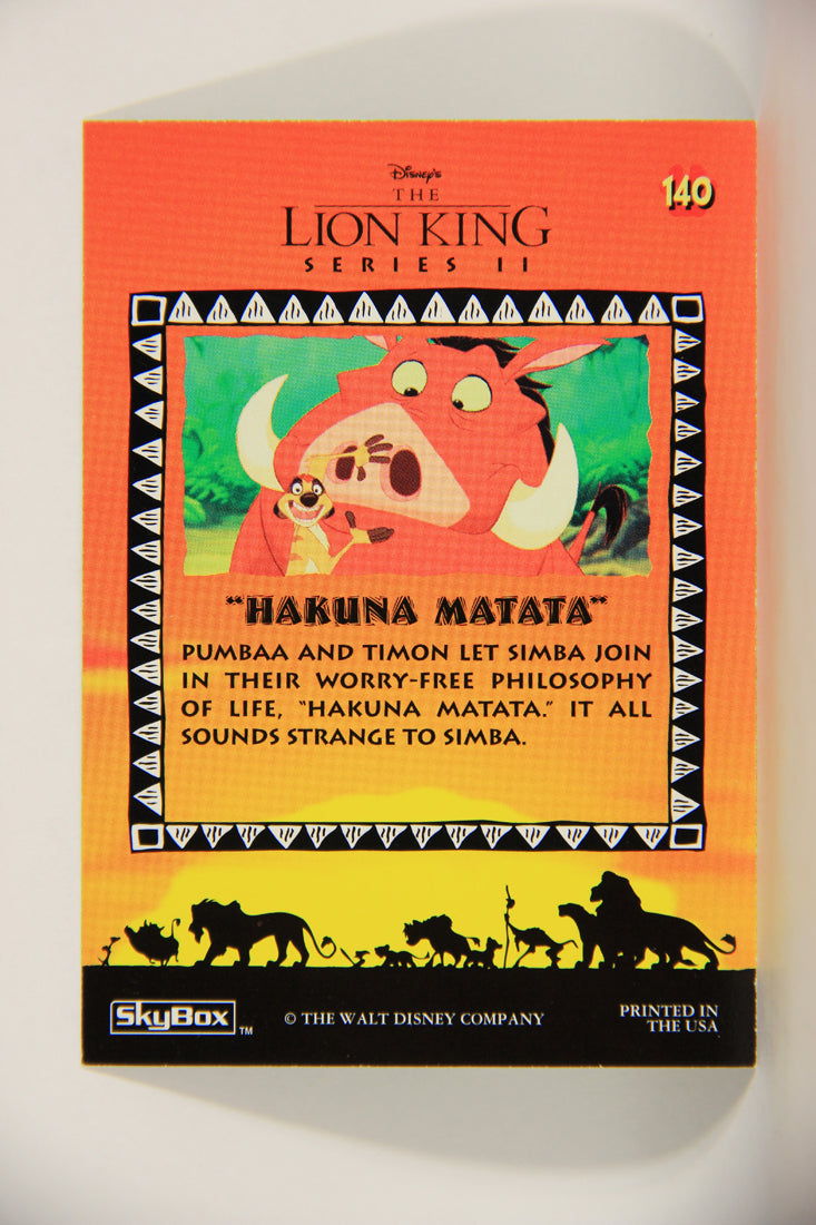 The Lion King 1994 Trading Card #140 Hakuna Matata ENG L011834