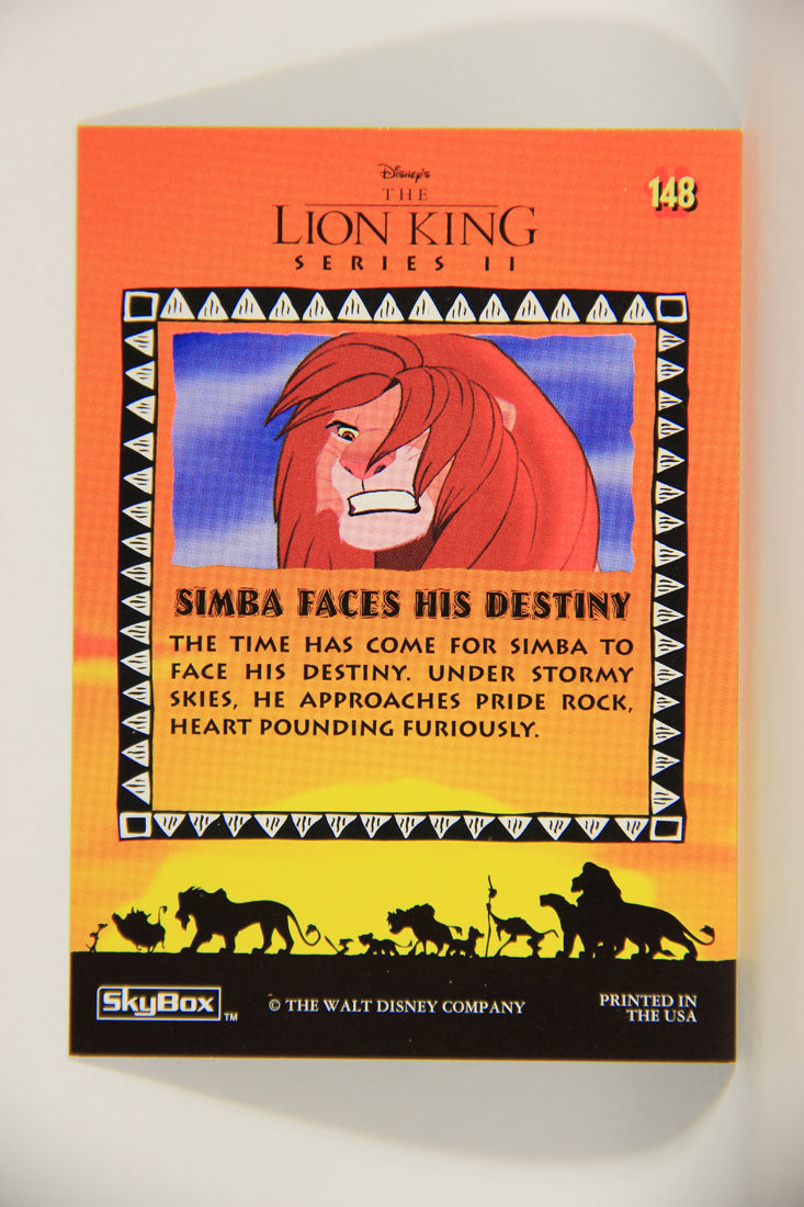 The Lion King 1994 Trading Card #148 Simba Faces His Destiny ENG L011842