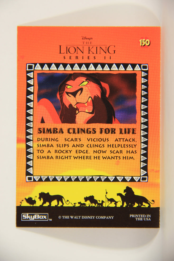 The Lion King 1994 Trading Card #150 Simba Clings For Life ENG L011844