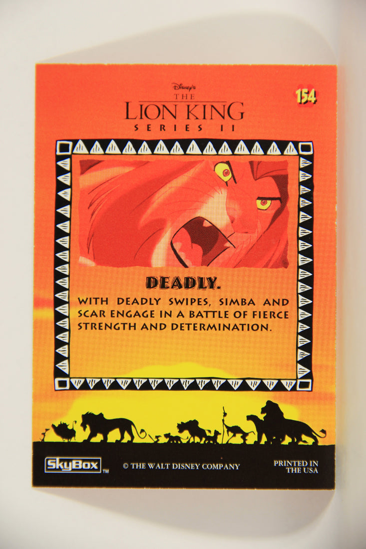 The Lion King 1994 Trading Card #154 Deadly ENG L011848