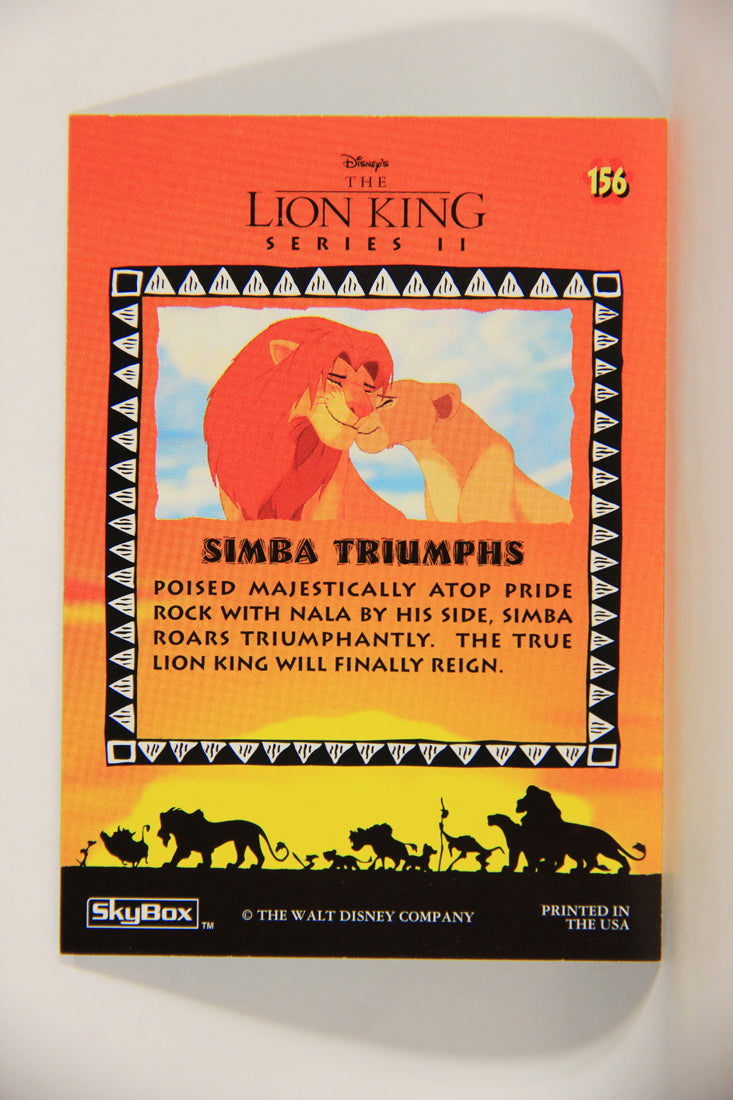 The Lion King 1994 Trading Card #156 Simba Triumphs ENG L011850