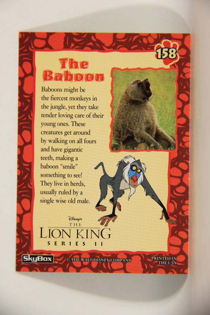 The Lion King 1994 Trading Card #158 The Baboon ENG L011852