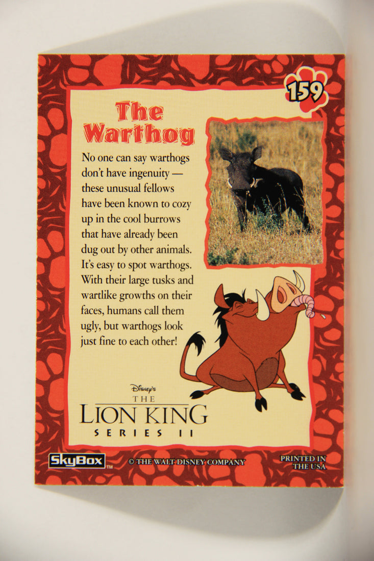 The Lion King 1994 Trading Card #159 The Warthog ENG L011853