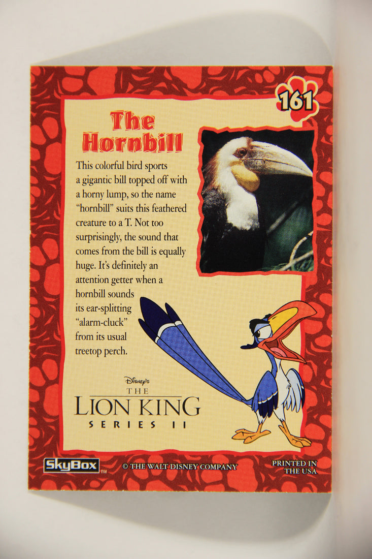 The Lion King 1994 Trading Card #161 The Hornbill ENG L011855