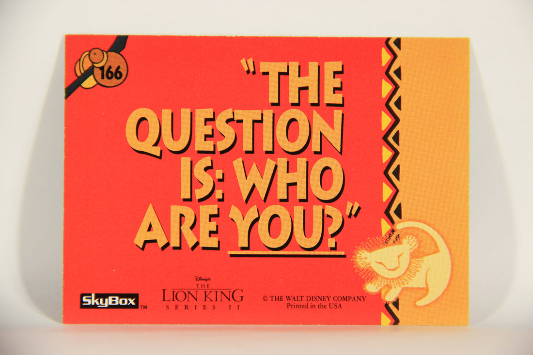 The Lion King 1994 Trading Card #166 The Question Is Who Are You ENG L011860