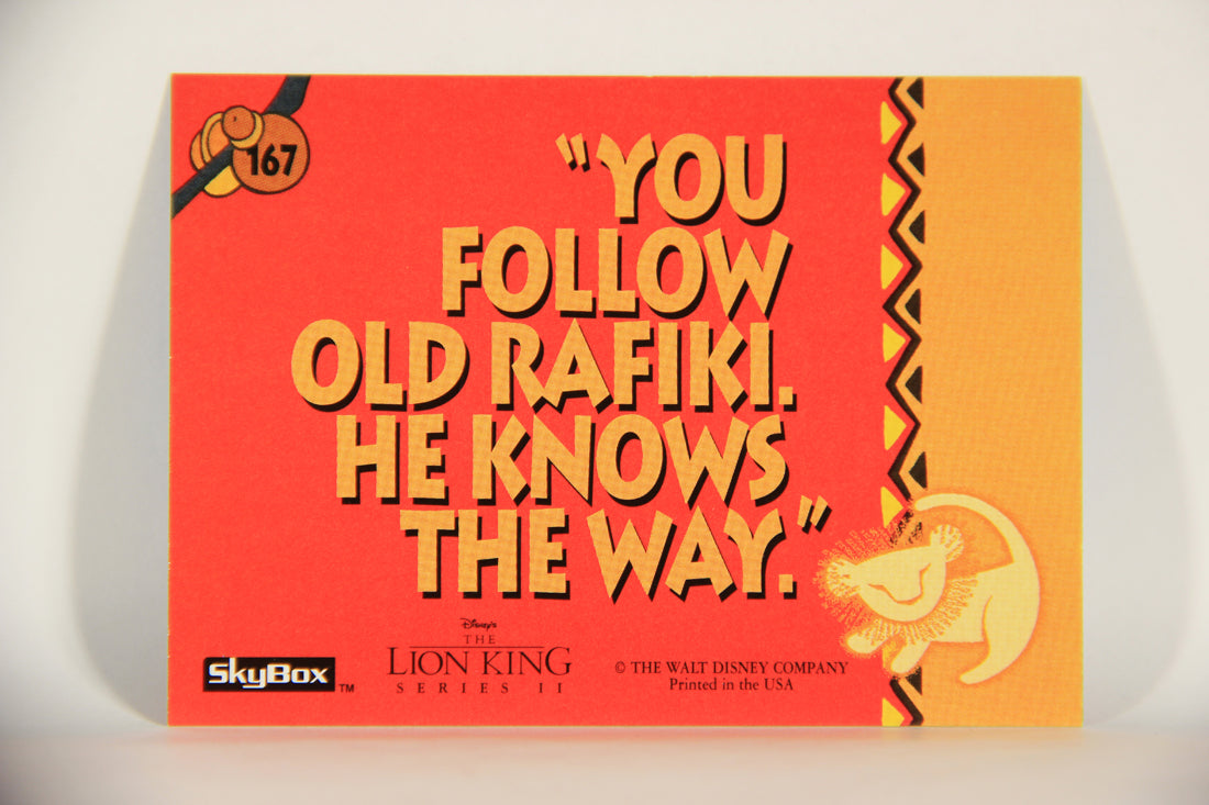 The Lion King 1994 Trading Card #167 You Follow Old Rafiki He Knows The Way ENG L011861