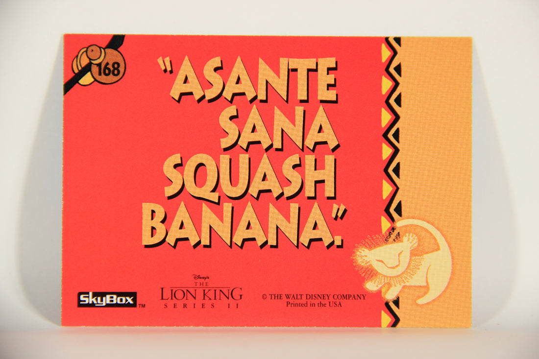 The Lion King 1994 Trading Card #168 Asante Sana Squash Banana ENG L011862