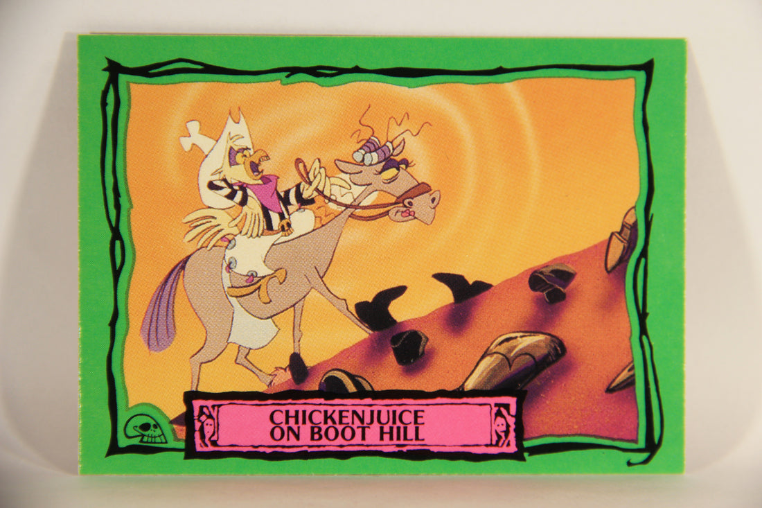 Beetlejuice 1990 Trading Card #24 Chickenjuice On Boot Hill ENG L012131