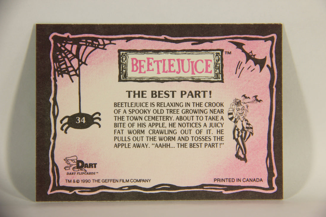 Beetlejuice 1990 Trading Card #34 The Best Part ENG L012141