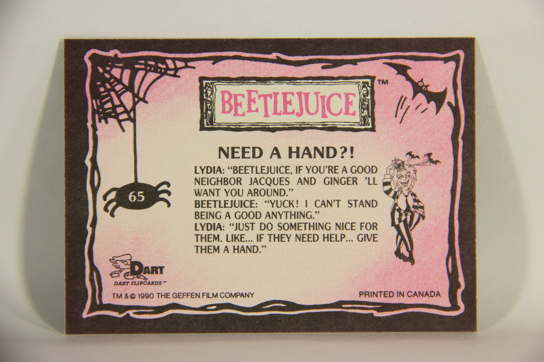 Beetlejuice 1990 Trading Card #65 Need A Hand ENG L012172