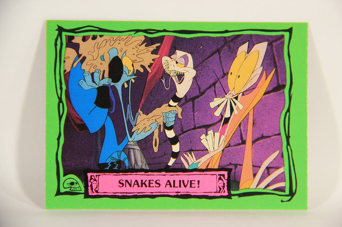 Beetlejuice 1990 Trading Card #72 Snakes Alive ENG L012179