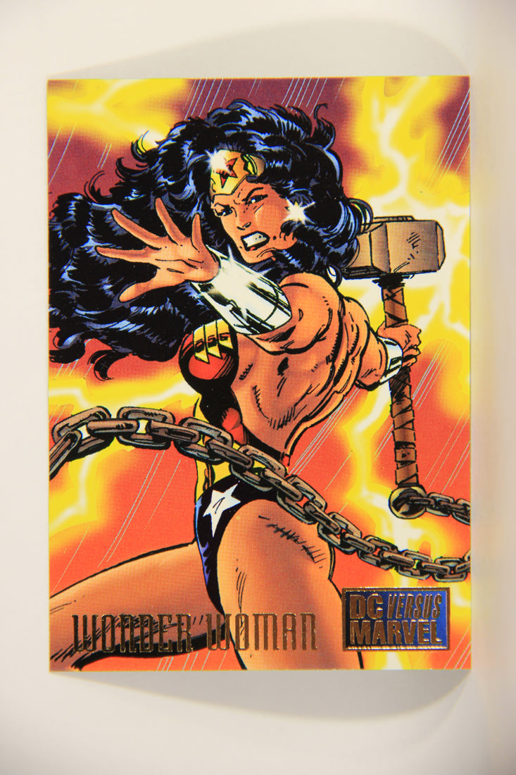 DC Versus Marvel Comics 1995 Trading Card #27 Wonder Woman ENG L012431