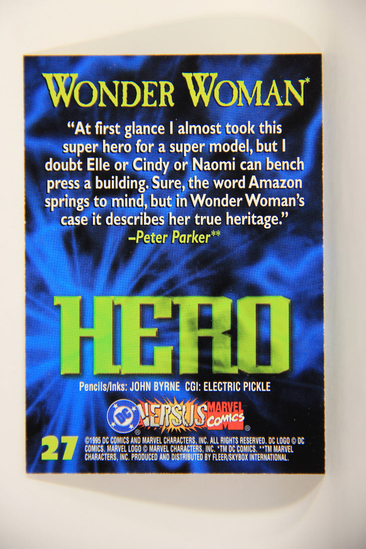 DC Versus Marvel Comics 1995 Trading Card #27 Wonder Woman ENG L012431