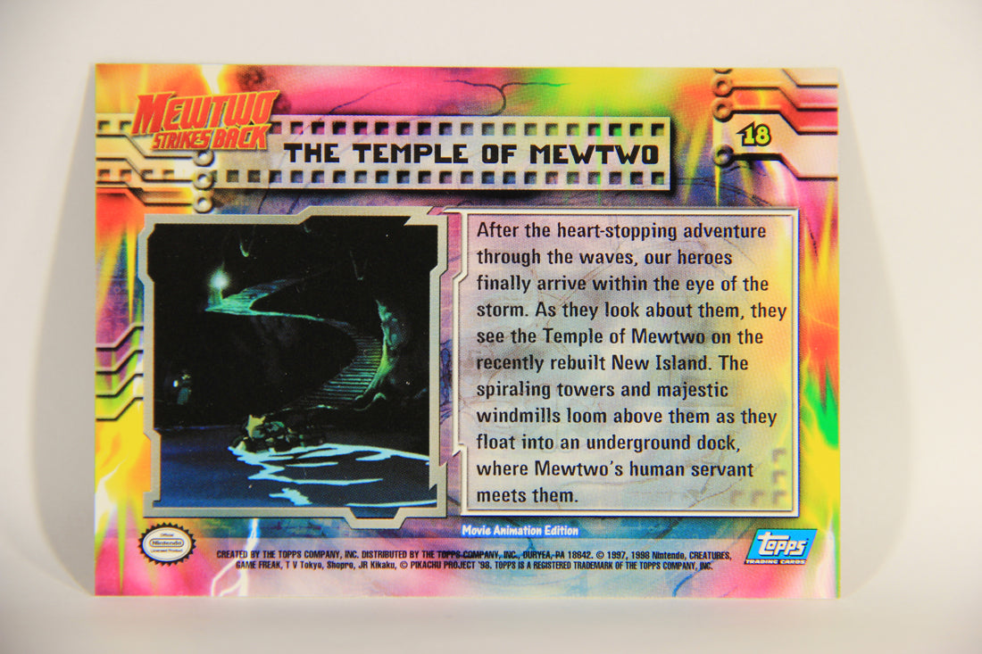 Pokmon Card First Movie #18 The Temple Of Mewtwo Blue Logo 1st Print AGS Collectibles Pokmon Card First Movie #18 The Temple Of Mewtwo Blue Logo 1st Print AGS Collectibles