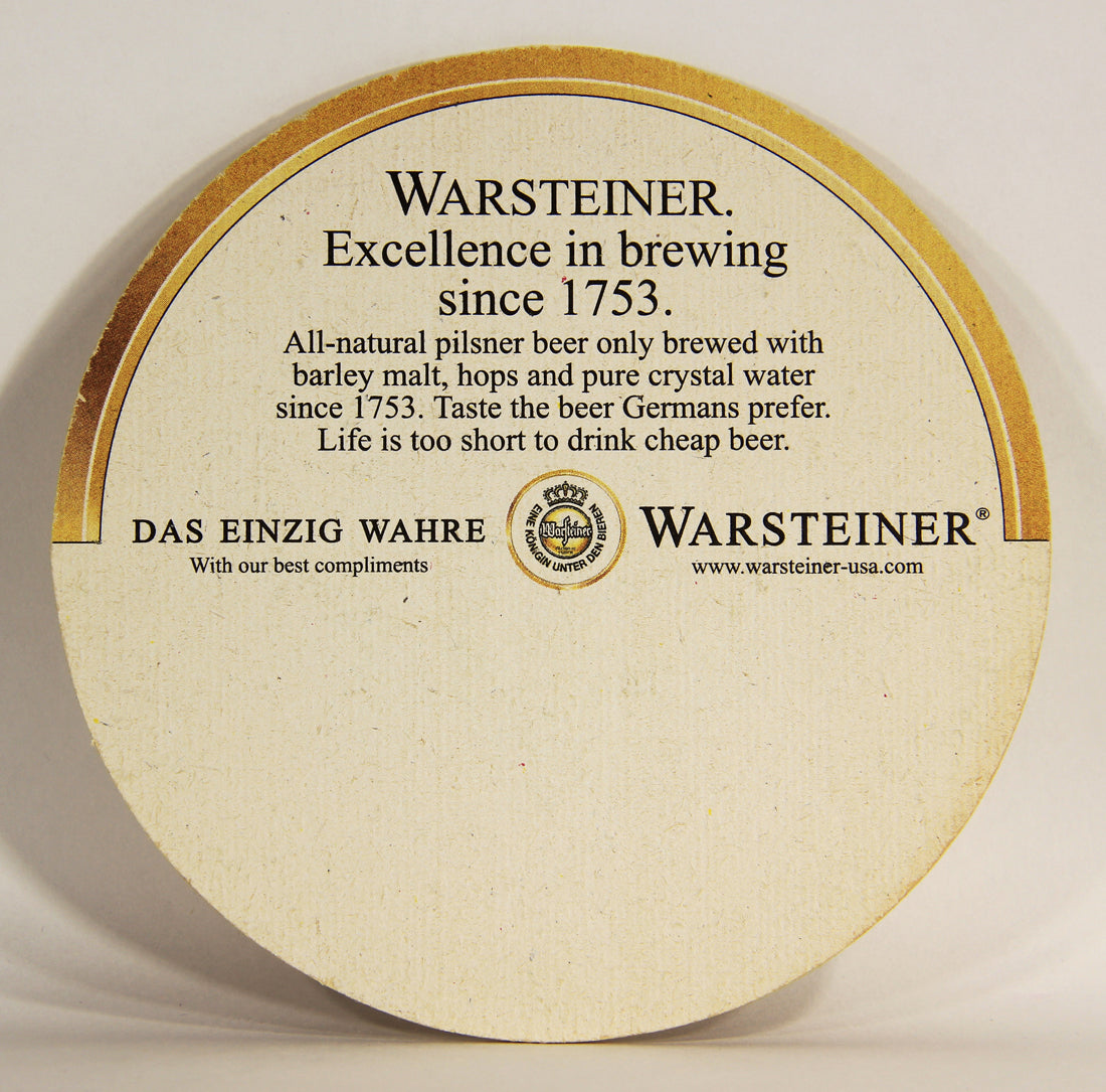 Warsteiner Beer Coaster Eine Königin Unter Den Bieren Germany Warstein GER-ENG L012477